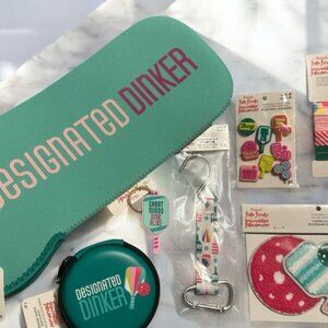 Pickleball Gift Set Aqua Green Designated Dinker Wine Bag - 7 pieces New